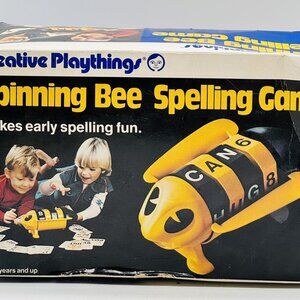 Creative Playthings Spinning Bee Spelling Game Vintage Made in USA